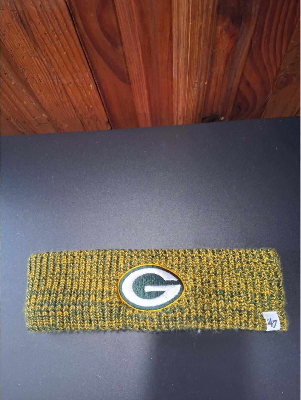 Green Bay Packers Logo'd '47 Knit Headband Green & Gold